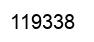 Number 119338 black image
