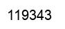 Number 119343 black image