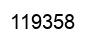 Number 119358 black image