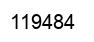Number 119484 black image