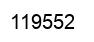Number 119552 black image