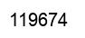 Number 119674 black image