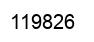 Number 119826 black image