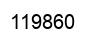 Number 119860 black image