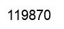 Number 119870 black image