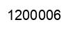 Number 1200006 black image