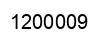 Number 1200009 black image