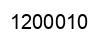 Number 1200010 black image