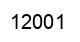 Number 12001 black image