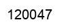 Number 120047 black image