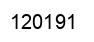 Number 120191 black image