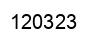 Number 120323 black image