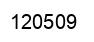 Number 120509 black image