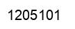 Number 1205101 black image