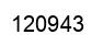 Number 120943 black image