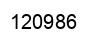 Número 120986 imagen negro