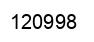 Número 120998 imagen negro