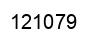 Number 121079 black image