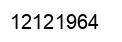 Number 12121964 black image