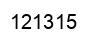 Number 121315 black image