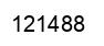 Number 121488 black image
