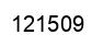 Number 121509 black image