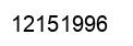 Número 12151996 imagen negro