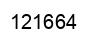 Number 121664 black image