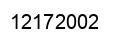 Number 12172002 black image