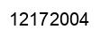 Number 12172004 black image