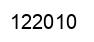 Number 122010 black image