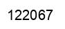 Number 122067 black image