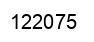 Number 122075 black image