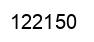 Number 122150 black image
