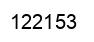 Number 122153 black image