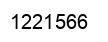Number 1221566 black image