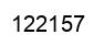 Number 122157 black image