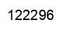 Number 122296 black image