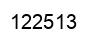 Número 122513 imagen negro