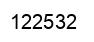 Número 122532 imagen negro