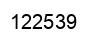 Number 122539 black image