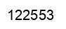 Número 122553 imagen negro