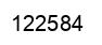 Número 122584 imagen negro