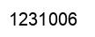 Number 1231006 black image