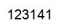Número 123141 imagen negro