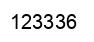 Número 123336 imagen negro