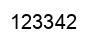 Número 123342 imagen negro