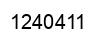 Number 1240411 black image