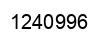 Number 1240996 black image