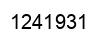 Number 1241931 black image